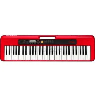 Casio Portable Keyboard CT-S200 with 61 Keys, Red, ADE95100 Adapter(out of box)never used