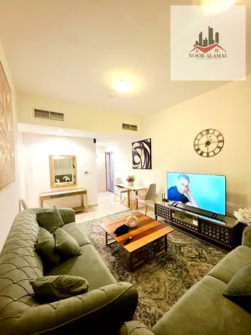 Sharjah Al Zahia Apartment, one bedroom, hall, kitchen, two bathrooms and balcony