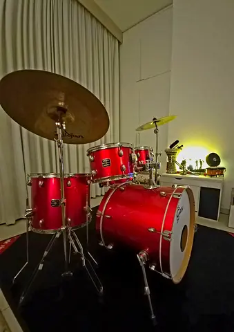 Gretsch Energy acoustic drums full set hardware Z Planet cymbals