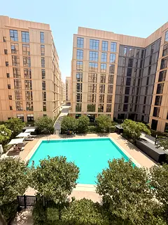 Lavish 1bhk apartment 1 washroom pool view with the gym saving pool cover parking kids play area war