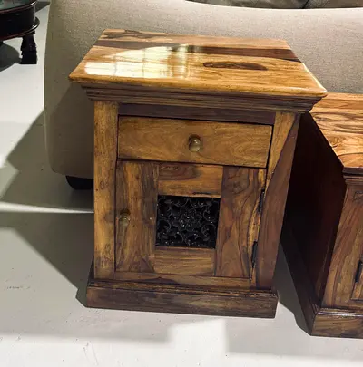 Sheesham Wood Bedside Table
