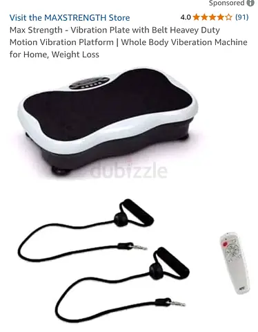 Whole Body Vibration Plate Machine with Resistance Bands and Remote - Used
