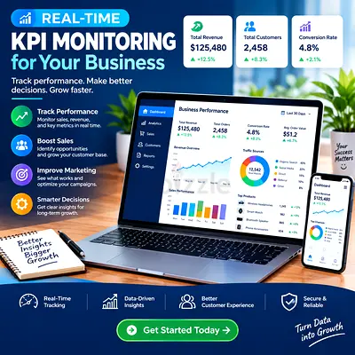Real-Time KPI Dashboard & Business Analytics Services