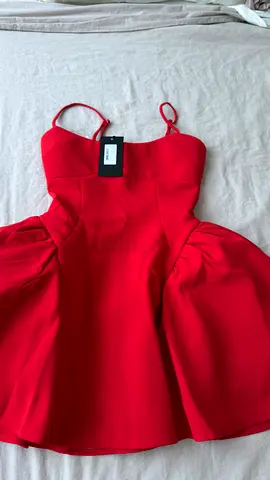 BABYBOO Red strapless style dress with puff skirt - brand new with tag SIZE S