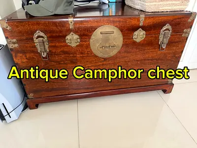Vintage Camphor Wood Chest / Trunk – Singapore – 10+ Years Old