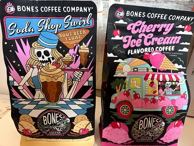 Bones Coffee Company - Soda Shop Swirl & Cherry Ice Cream (2 packs) - discontinued products