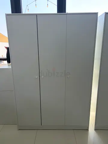 Ikea KLEPPSTAD 3-door Wardrobe - White, 117x55x176 cm