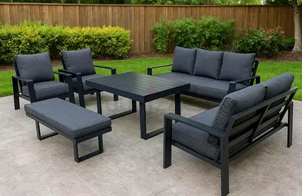 Sofa set aluminium hydraulic table outdoor furniture garden furniture