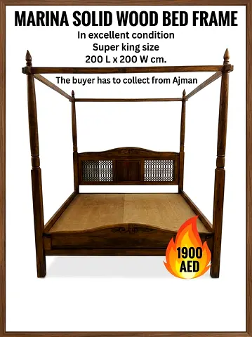 Marina solid wood bed frame