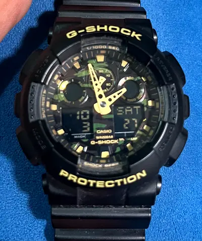 CASIO G-Shock GA-100CF Black Preloved Unboxed