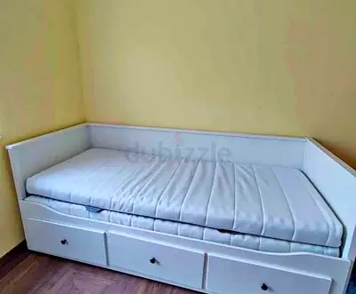 IKEA Hamnes day bed with 2 mattress and 3store