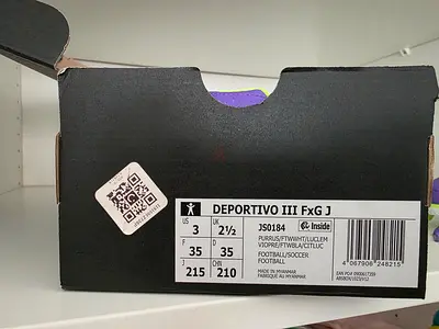 Adidas Deportivo III FxG Junior Football Boots Size US 3 / EU 35
