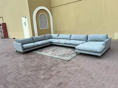 2XL Home U shape Sofa Gray Excellent condition