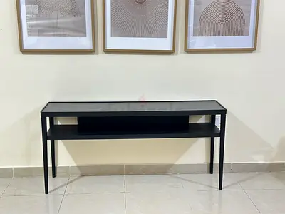 IKEA Black Console Table / TV Unit – 150 × 40 cm

Simple and practical IKEA black console table that