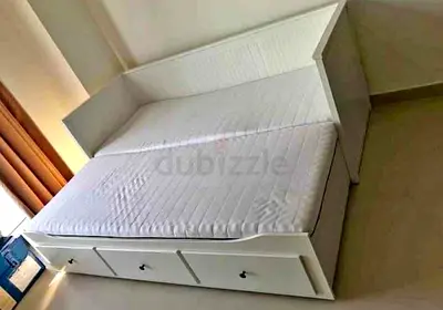 IKEA Hamnes day bed with 2 mattress and 3store