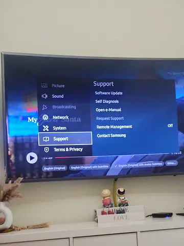 Samsung 55" Curved Smart TV - Good Working Condition