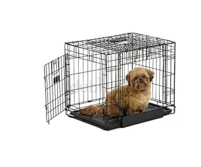 Foldable Metal Dog Crate with Removable Tray – Small/Medium, Good Condition