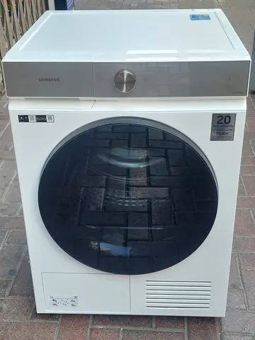 .Samsung 9kg BESPOKE Smart Heat Pump Dryer| White| Intelligent | Hygiene Care+Silent Dry| Wrinkle Pr