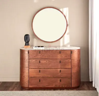 Home Centre Melissa 4-Drawer Dresser + Mirror – 7 Months Old