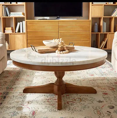 Home Centre Alexandra Marble Tables – Coffee + End Table – 7 Months Ol