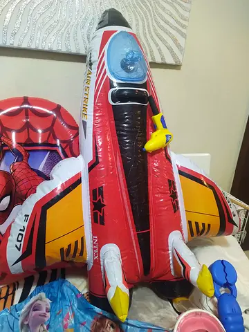 Inflatable Airplane Ride-On Toy (Intex) - Good Condition