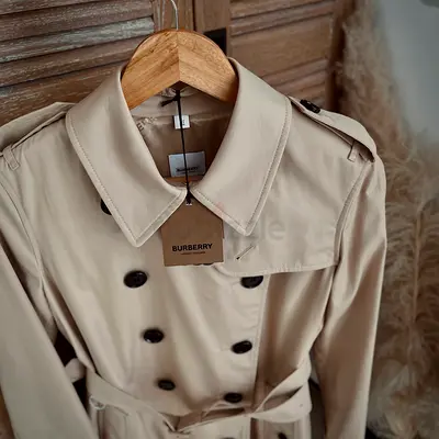 Beige Burberry Classic Trench Coat