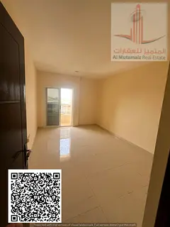 One-bedroom apartment with a living room for rent in Al Rawda 2; two bathrooms. Price: 28,000.