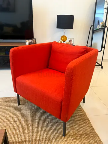 Orange Modern Single Armchair — Good Condition