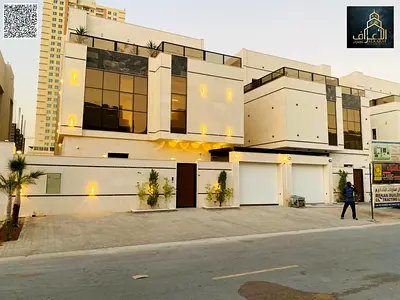 Luxury villa for sale - two floors and a roof terrace with a modern design, featuring 5 spacious bedrooms and high-end finishes
