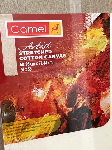 Camel Artist Stretched Cotton Canvas 24 x 36 (60 x 91 cm) - New