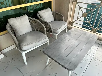 Outdoor set chairs and table set