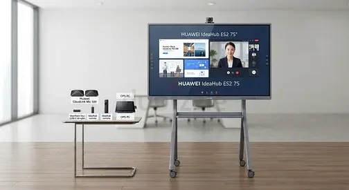 Brand New Huawei IdeaHub ES2 75" Interactive Display + Rolling Stand & Full Accessories Bundle