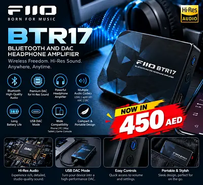FiiO BTR17 Bluetooth DAC Headphones Amplifier