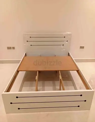 White single bed frame with storage - barely used