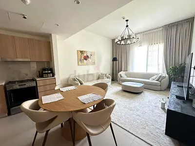 Luxurious 2BR | Dully Furnished || Modern Living || Beach&Pool View || Parking Free || All Amenities