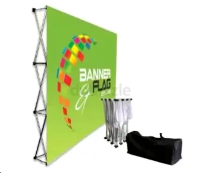 Professional Exhibition Display Stand / Backdrop – Reinforced Aluminum Frame ستاند عرض / خلفية للمعا