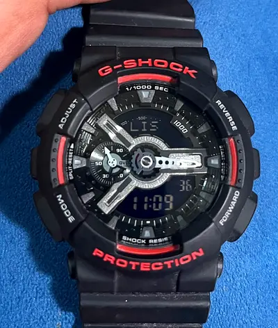 CASIO G-Shock GA-110HR Black & Red Preloved Unboxed