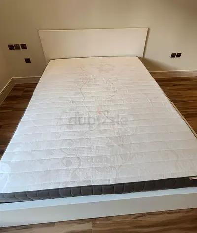 Ikea Queen size bed with mattress available in perfect condition