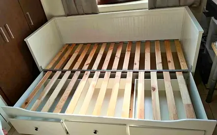 IKEA Hamnes day bed with 2 mattress and