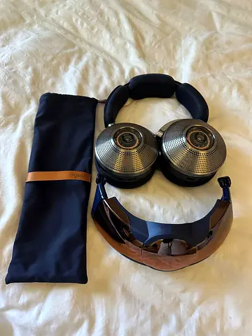 Dyson Zone Noise-Cancelling Headphones with Detachable Visor and Carry Pouch - never used