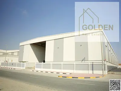 Two Warehouses for Rent Together | 7,238 Sq. Ft. | 35 kW | Al Sajaa Industrial Area
