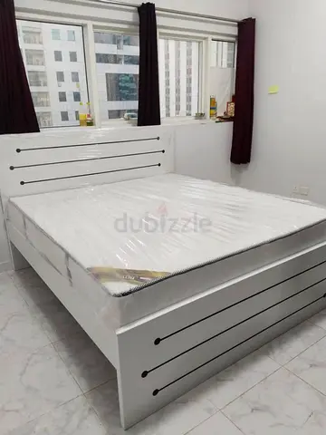 Brand new King size Strong mdf wood bed frame with Mattrress Available