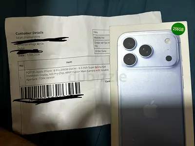 Sealed iPhone 18 Pro 256GB Glacier White - Brand New UAE version (eSIM Only)