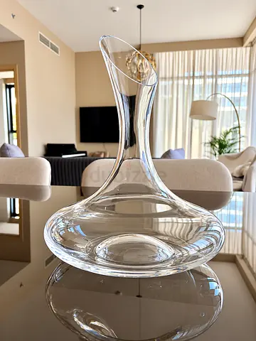 Glass Wine Decanter — Clear Crystal-Style Carafe from crate and Barrel
