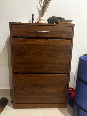Wooden 3-Drawer Dresser / Chest in Dark Oak Finish