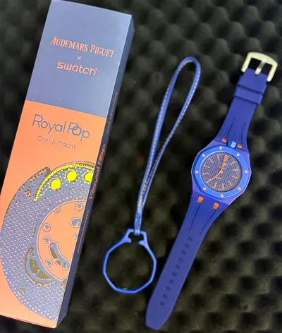 Audemars Piguet × Swatch Royal Pop Orenji Hachi Blue Luxury Watch