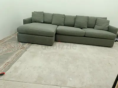 Top quality original crate and barrel Lounge Deep lshape sofa