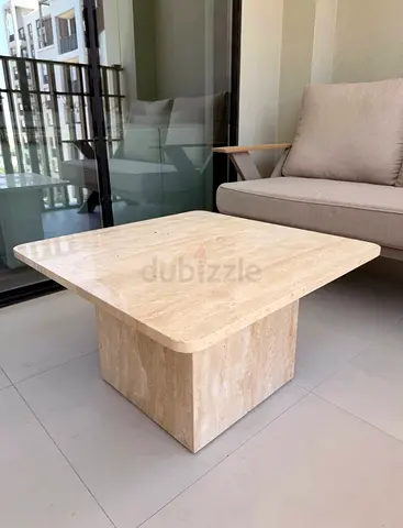 Travertine Square Coffee Table - BRAND NEW