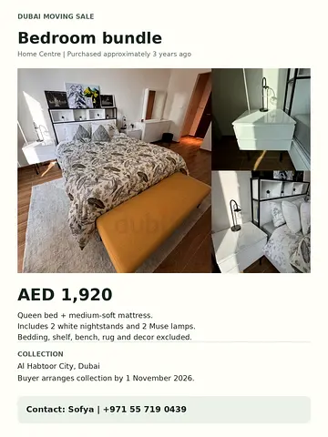 Bedroom furniture bundle