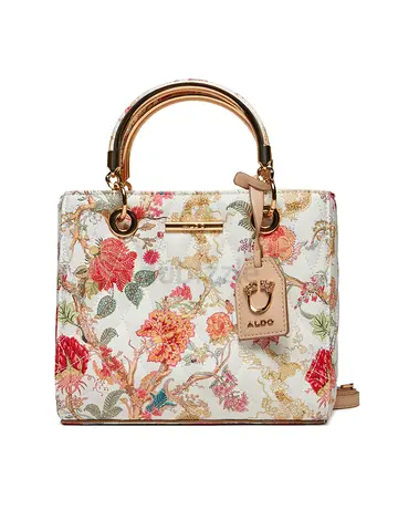Aldo Floral Top-Handle Handbag - Cream/Pastel Print